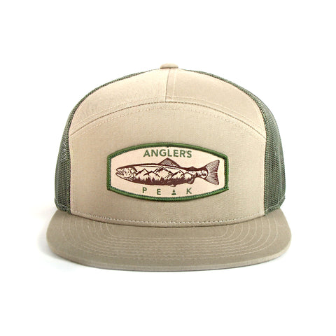 Image of Olive Mountain 7-Panel Trucker Hat