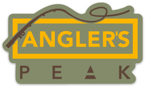 Angler's Peak Sticker