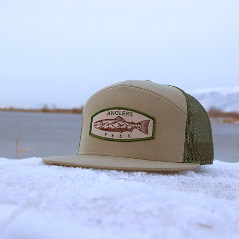 Image of Olive Mountain 7-Panel Trucker Hat