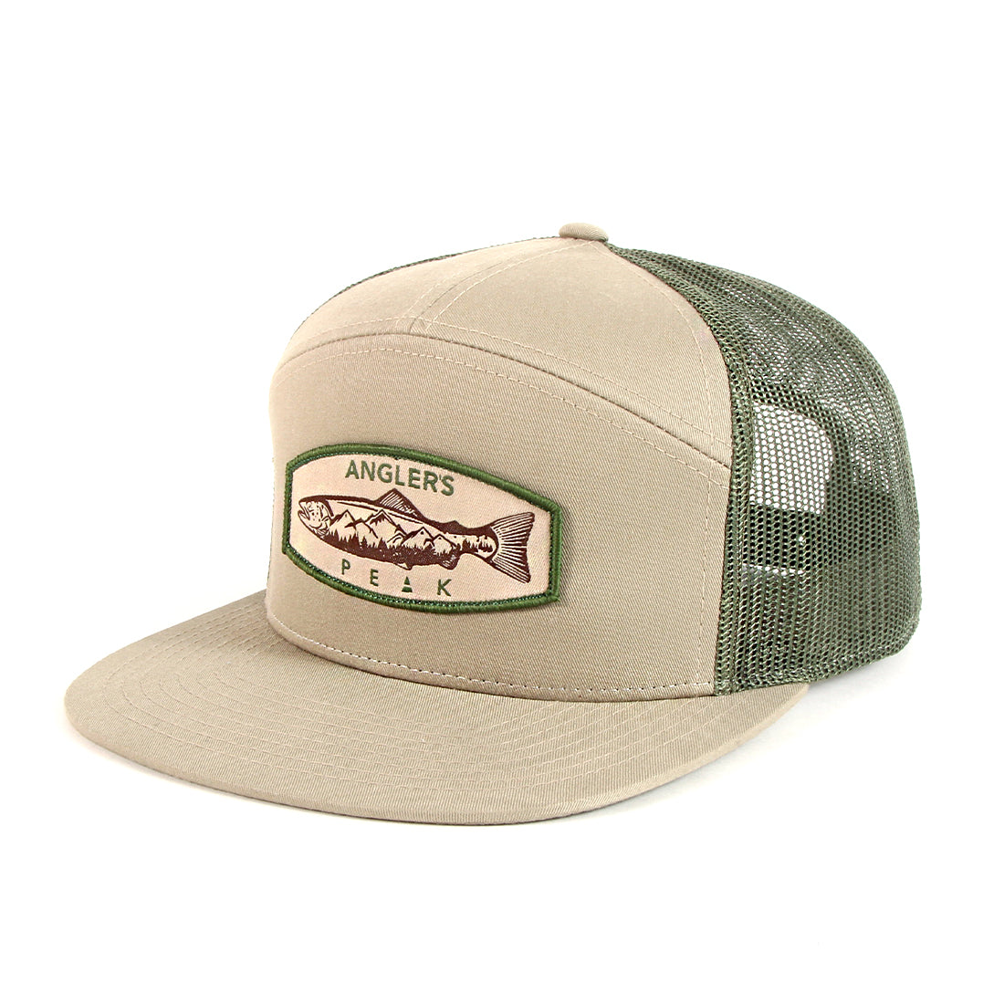 Olive Mountain 7-Panel Trucker Hat