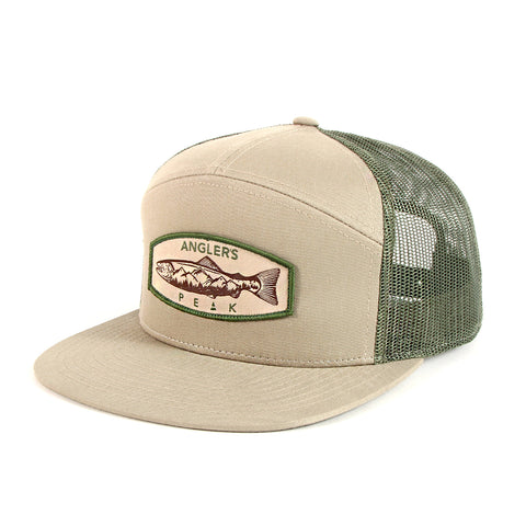 Image of Olive Mountain 7-Panel Trucker Hat
