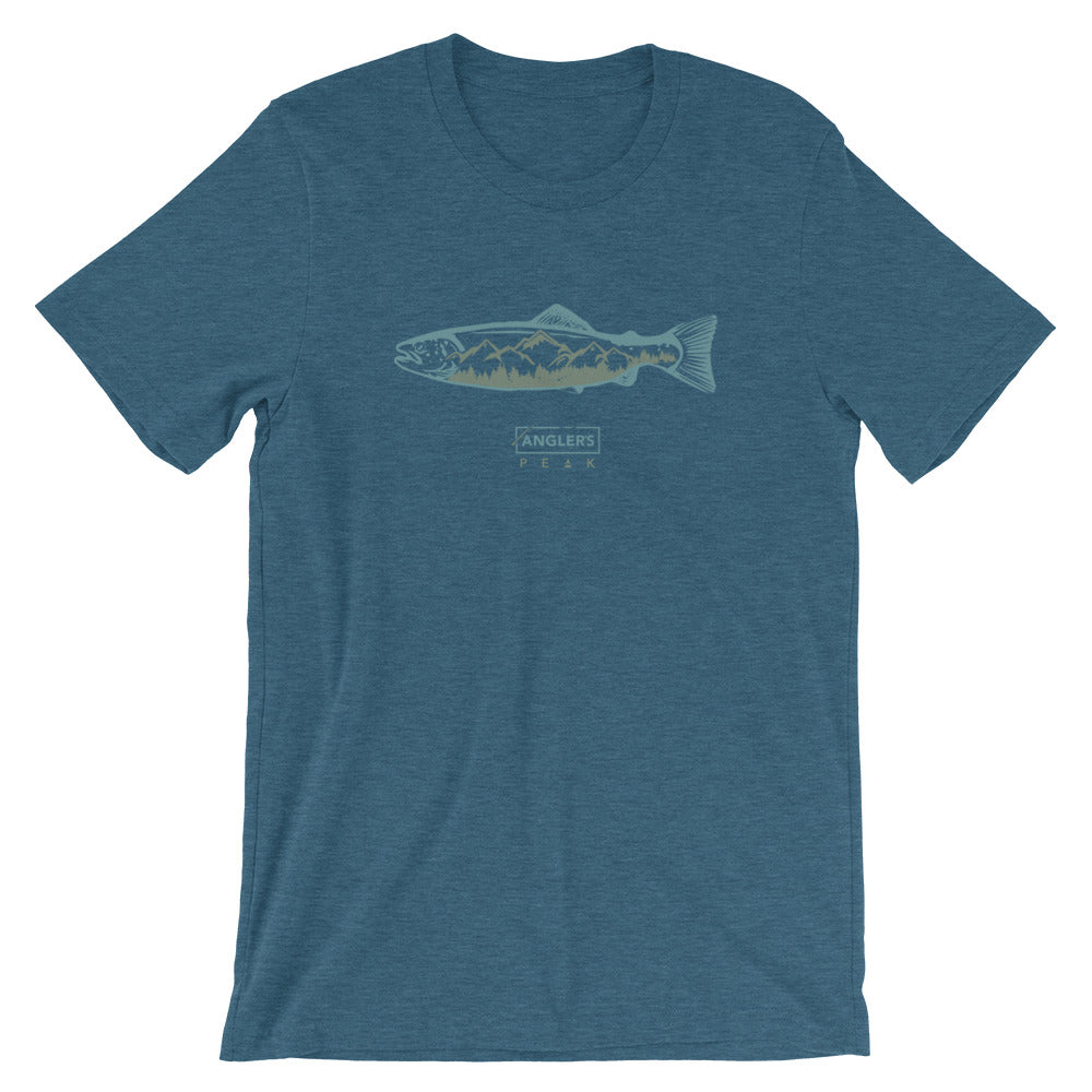 Teal Trout Mountain T-Shirt