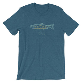 Teal Trout Mountain T-Shirt